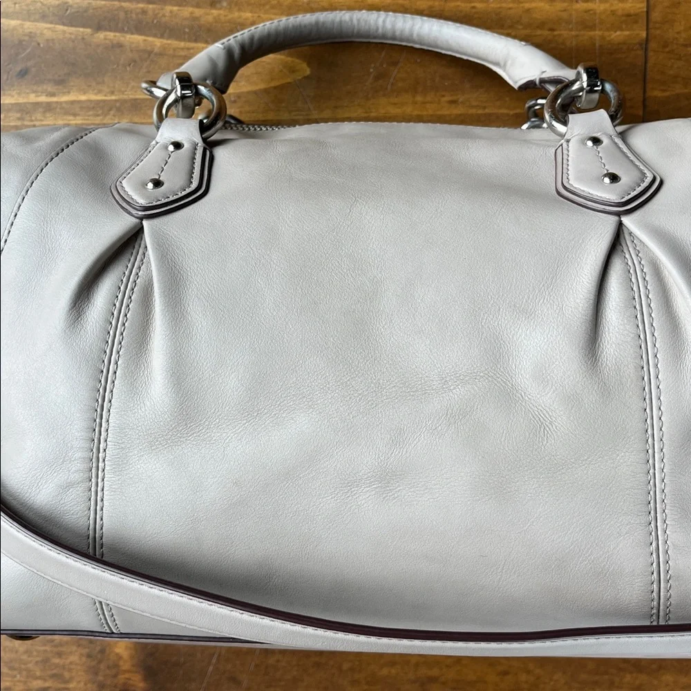 Coach Colette Shoulder Satchel f33806 Gray Birch - Picture 8 of 16
